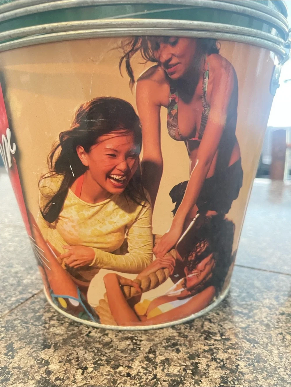 Vintage metal beer buckets